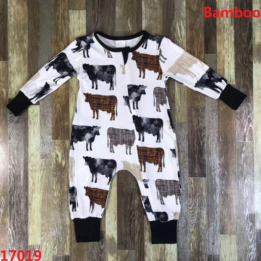 Cows 'Bamboo Fiber' Youth Footless Sleeper ♡ Ships in Approx 3-4 weeks {Custom Made}