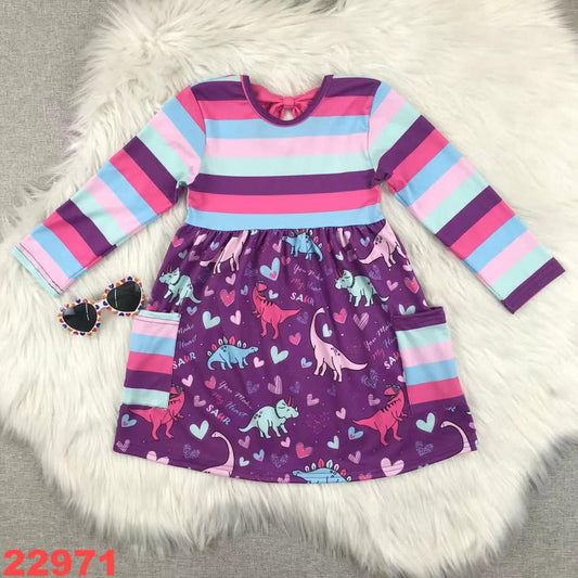 Dinosaurs Valentine's Day Youth Dress ☆ PREORDER