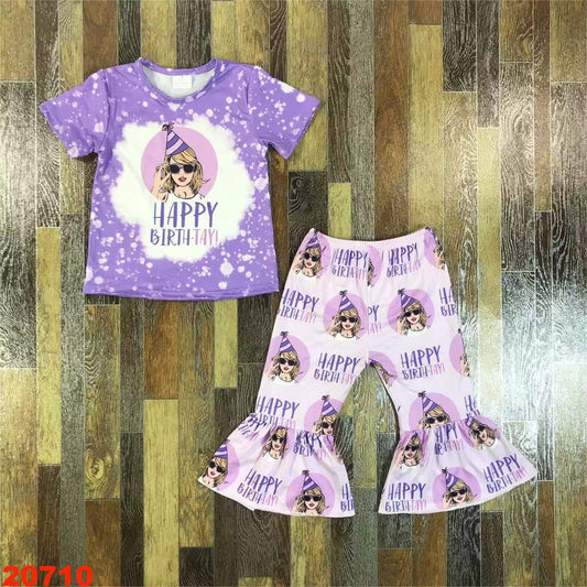 Happy Birthday- Taylor Youth Pant Set ♡ Ships in Approx 3-4 weeks {Custom Made}