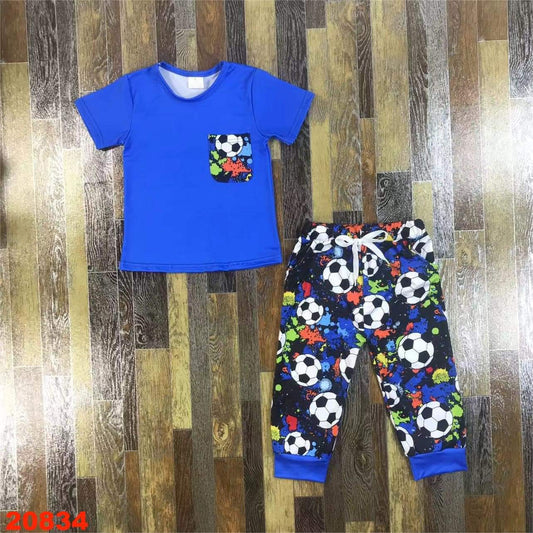 Soccer Paint Splatter Pant Set ♡ Ships in Approx 3-4 weeks {Custom Made}