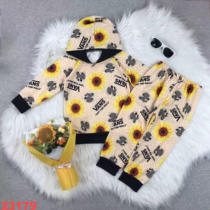 Sunflowers Hooded Youth Jogger Pant Set ☆ PREORDER