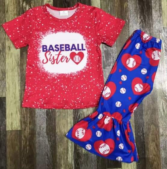 Baseball Sister Pant Set ♡ Ships in Approx 3-4 weeks {Custom Made}