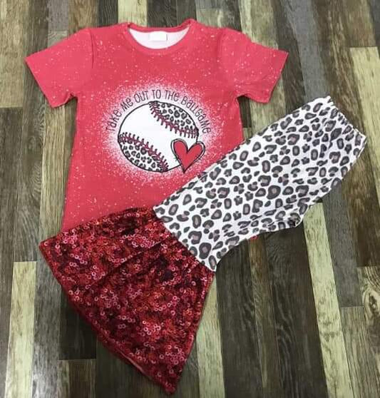 Take Me Out To The Ball Game Pant Set ♡ Ships in Approx 3-4 weeks {Custom Made}