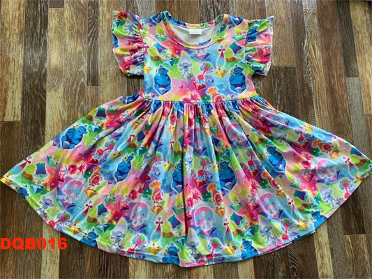 Trolls Twirl Youth Dress ♡ Ships in Approx 3-4 weeks {Custom Made}