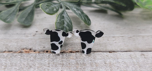 Cows || 13mm Stud Earrings || Hypoallergenic