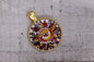 KC Chiefs Football Sunflower || 25mm Pendant - Gold