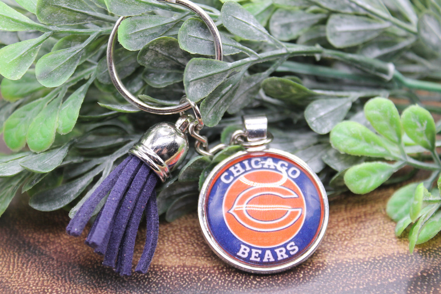 Chicago Bears • Round Tassel Keychain