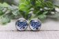 Eagles Heart with Football || 12mm Stud Earrings || Hypoallergenic