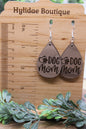 Dog Mom Teardrop || Dangle Earrings || Hypoallergenic